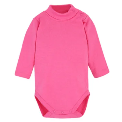 Newborn Baby Girl Clothing Bodysuits Tops Cotton Long Sleeved Romper 9-24M Outfits Clothes Jumpsuit Ruffled Costume for Kids Rose