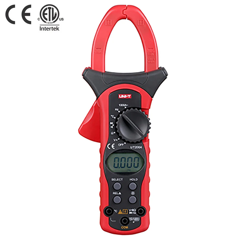 UNI T UT206A 1000A цифровой клещи заземления Uni t Мегаомметр мультиметр Напряжение Ток