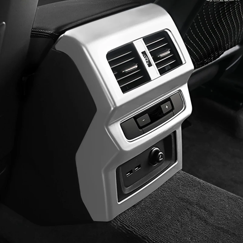 Карманго для Audi Q5 FY, автомобильный Стайлинг, заднее сиденье A/C, вентиляционное отверстие, панель, накладка, рамка, наклейка, аксессуары для интерьера