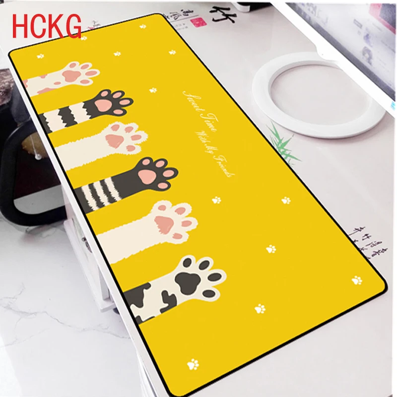 Kawaii Oversized Mouse Pad Keyboard Laptop Desk Pad Rubber Wrist Non-slip Desk Mat Desktop Organizer Computer Accessories Desk kawaii table desk pad extra large gaming mouse pad xxl pink sakura computer keyboard laptop desk pad accessories