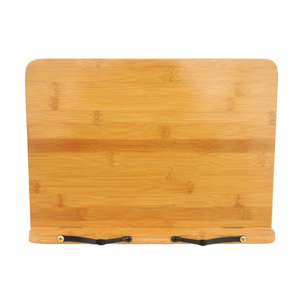 

Cookbook Reading Rest Book Stand Document Foldable Retro Bookends Adjustable Out Bamboo Holder Desktop Bracket Tablet