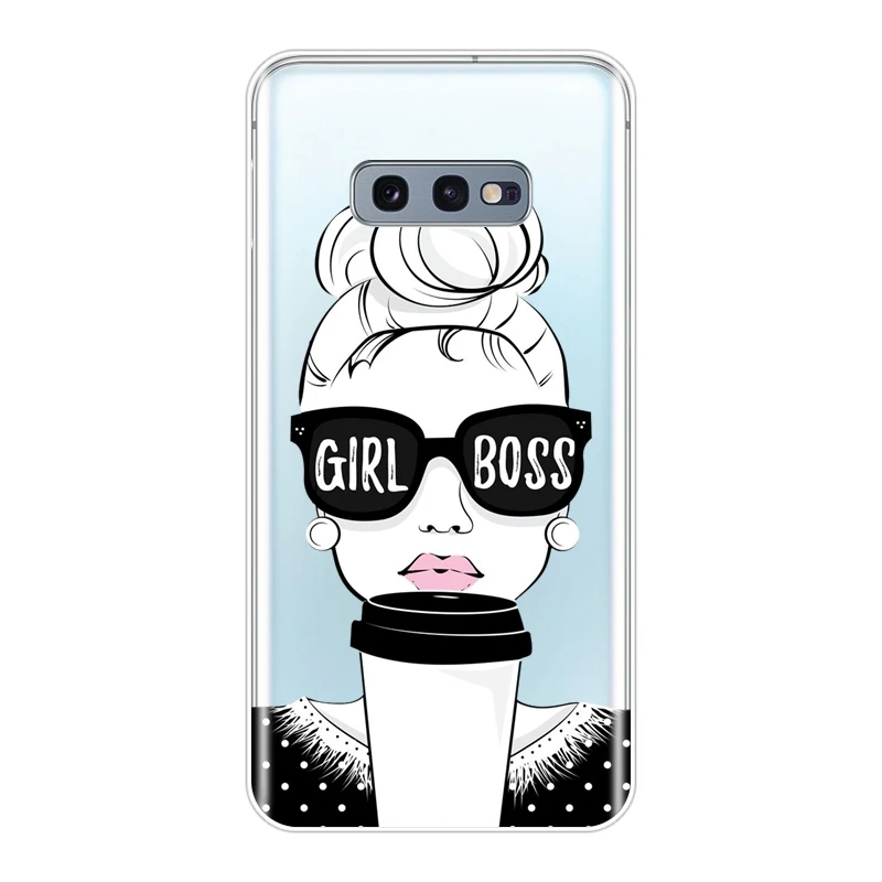 No.3 Задняя крышка для samsung Galaxy Note 10 Pro Girl Boss розовый женский Мягкий силиконовый чехол для samsung Galaxy S10 Plus 5G 10E чехол для телефона - Цвет: No.3