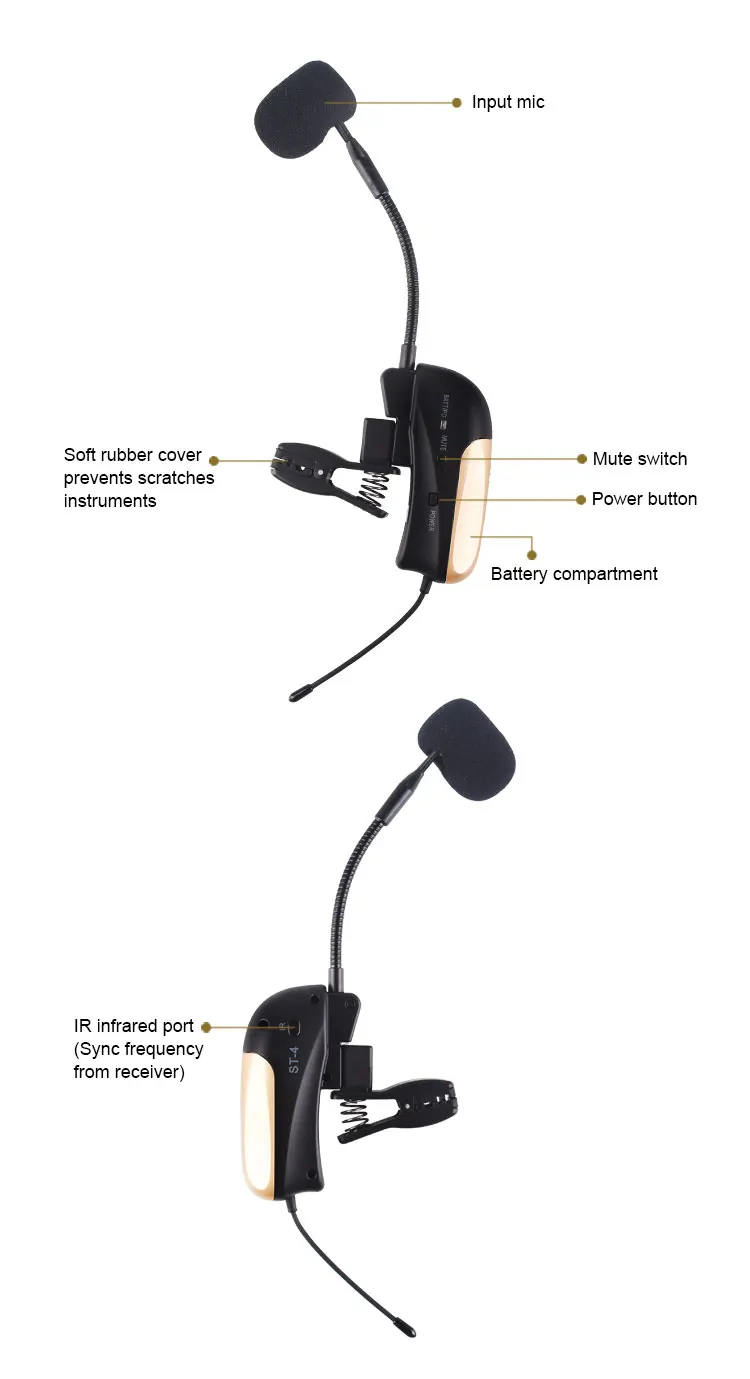 Беспроводной микрофон для саксофона saxo mic 100 метров профессиональная сценическая производительность саксофон Беспроводная система