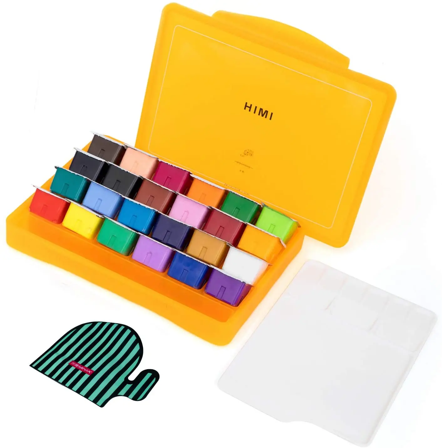 HIMI Gouache Paint Set, 24 Colors (30ml/Pc) Paint Set with Desktop Buc –  AOOKMIYA