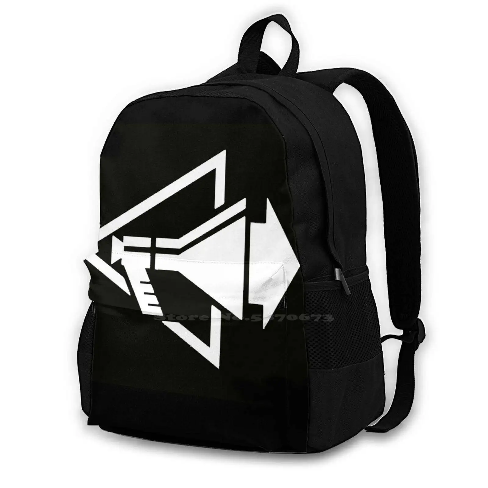 

Megaphone Backpack For Student School Laptop Travel Bag Megaphone Retro Eighties Electronic Cool Mute Records