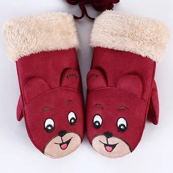 

1pair New Arrival Cartoon Autumn And Winter Warm Gloves Winter Children Gloves Keep Warm Gloves For Children Toddler Kids