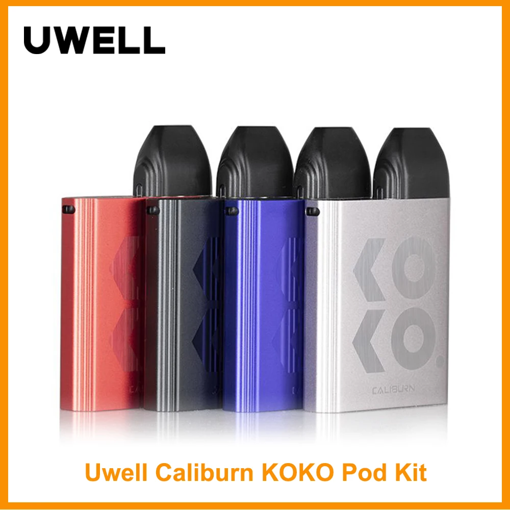 Оригинальный Uwell CALIBURN KOKO Pod Комплект Встроенный аккумулятор 520 мАч 2 мл картридж