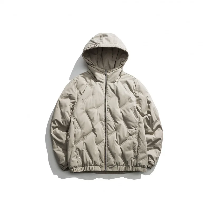Северная граница мужская одежда Shu стиль пресс клей ремесло четыре цвета короткий с капюшоном пуховик мужской зимний толстый теплый