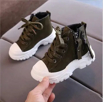 

Autumn 2020 new children's Martin boots boys British short boots girls single Boots Work Boots military boots