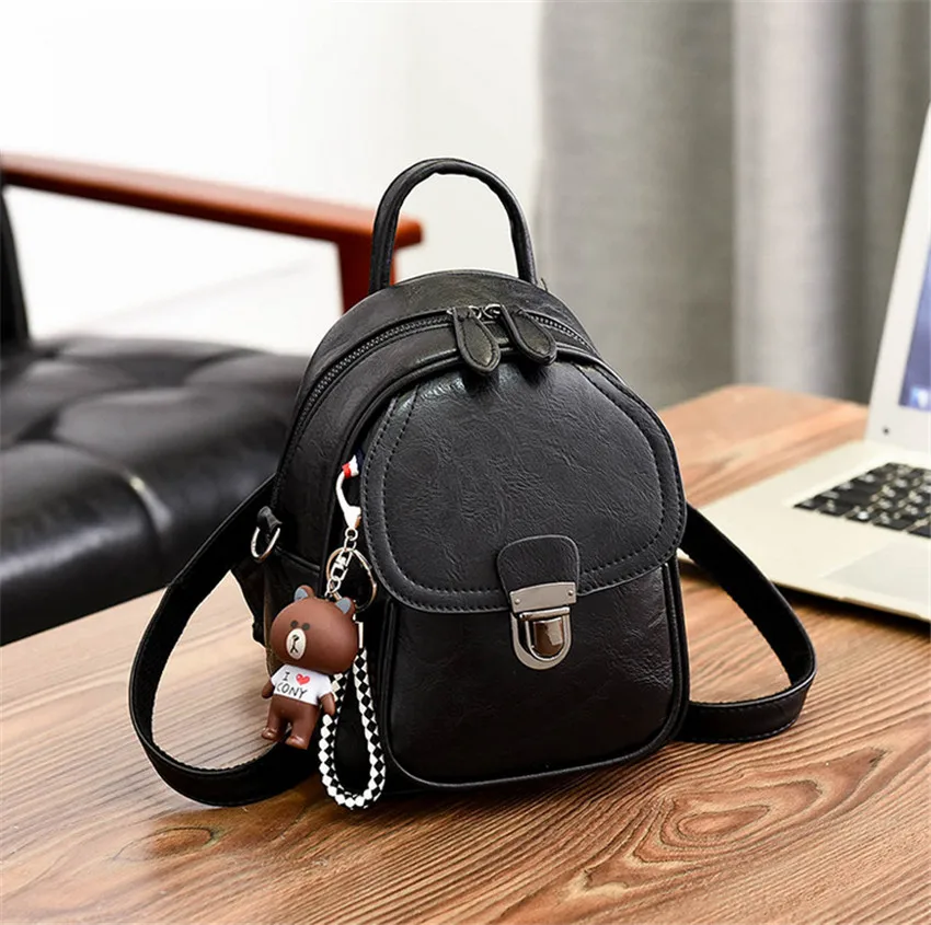 Женские стильный рюкзак Mochilas Рюкзак - Цвет: Черный