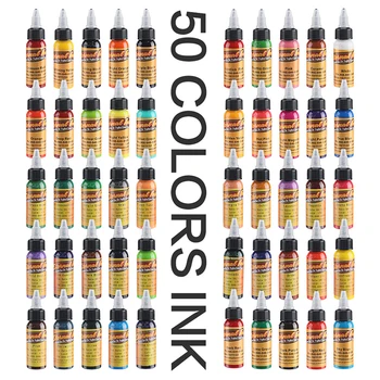 

30ml/Bottle Tattoo Ink Pigment For Body Tattoo Art Beauty Tools Permanent Makeup Ink 50 Color Set Micro Pigment Body Paint