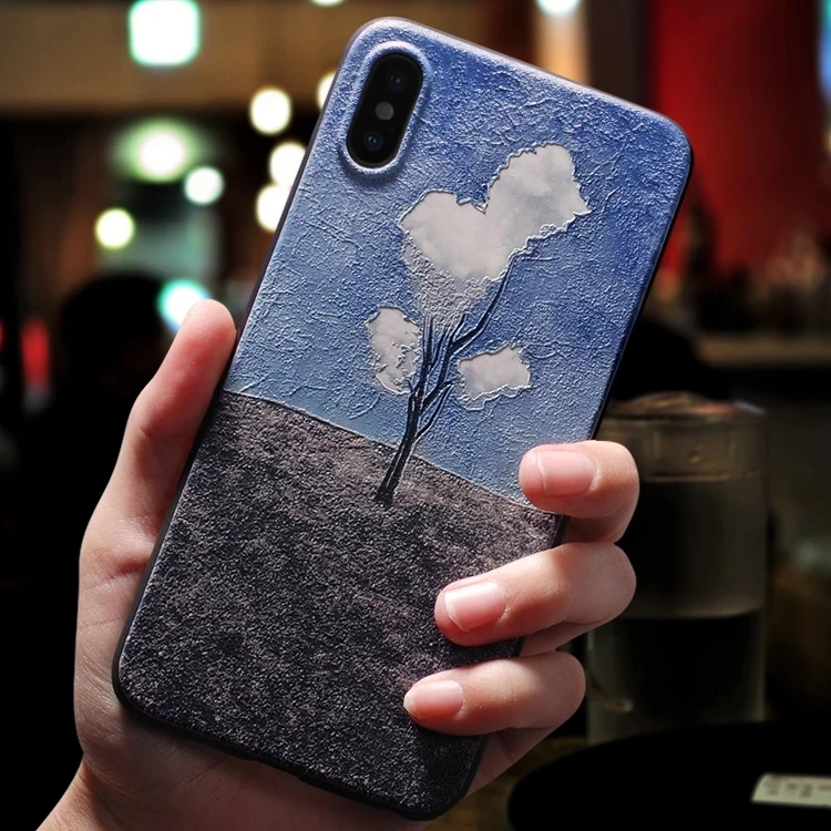 For iphone 11 Pro Max 7 8 7plus 8plus Case Cover For iphone X XS XR 7 8 6 s Plus Case For iphone xs max 5 5s se Case Black 3d