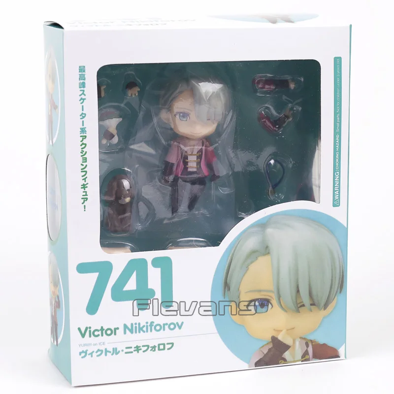 Victor Nikiforov Nendoroid 741 Yuri on Ice версия ПВХ фигурка Кукла коллекционная игрушка