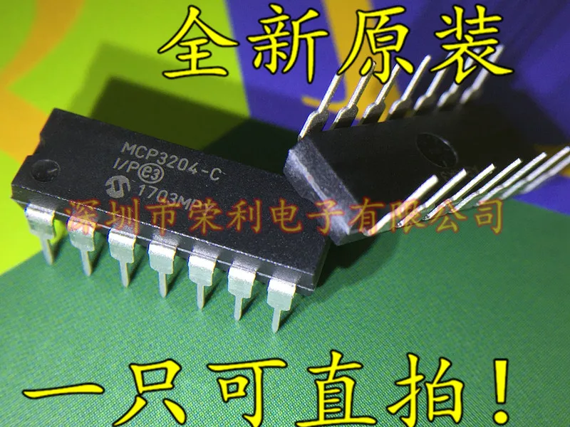 10 шт. MCP3204-CI/P DIP-14 АЦП 12