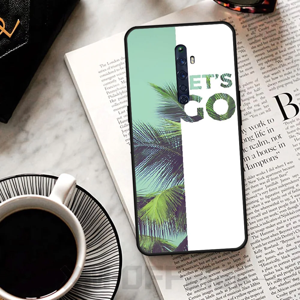 Простые маленькие свежие мятно-зеленого цвета чехол для телефона OPPO Рено 2Z R15pro