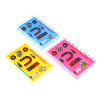 

1 Set Kid Compass Ferrite Magnet Kit Education Nature Science Experiment Toy