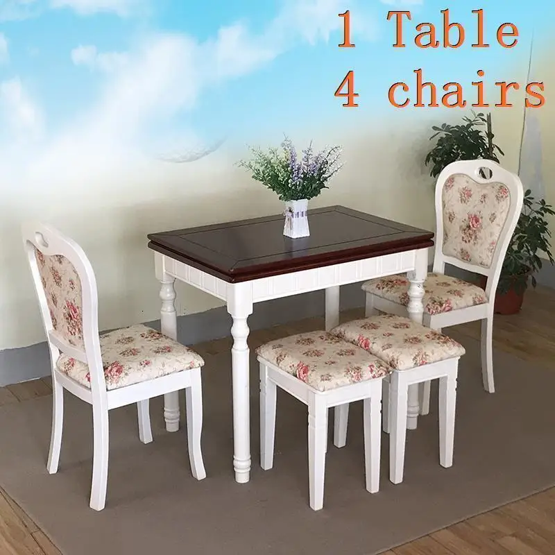 Tisch Juego Comedor кухонный набор Meja Makan Tafel A Langer Tavolo Da Pranzo деревянный стол для столовой - Цвет: Version X