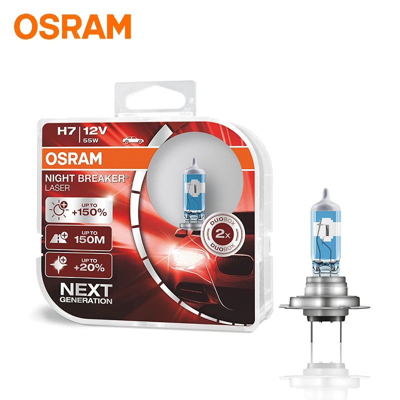 Галогенная лампа Osram H7 H1 H3 H4 H11 HB3 HB4 H8 автомобильный головной светильник