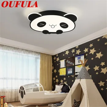 

OUTELA Children's Ceiling Lamp 220V 110V Panda Modern Fashion Suitable For Children's Room Bedroom Kindergarten