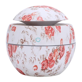 

NMT 061 New USB Rose Air Humidifier Essential Oil Aroma Diffuser Ultrasonic Cool Mist Maker Air Purifier Valentine's Day gift