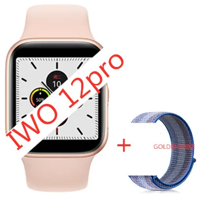Package IWO 12 умные часы серии 5 40 мм 44 мм Bluetooth для Apple IOS Android телефон сердечного ритма smartwatch PK IWO 11 8 для мужчин wo для мужчин и девочек - Цвет: Package