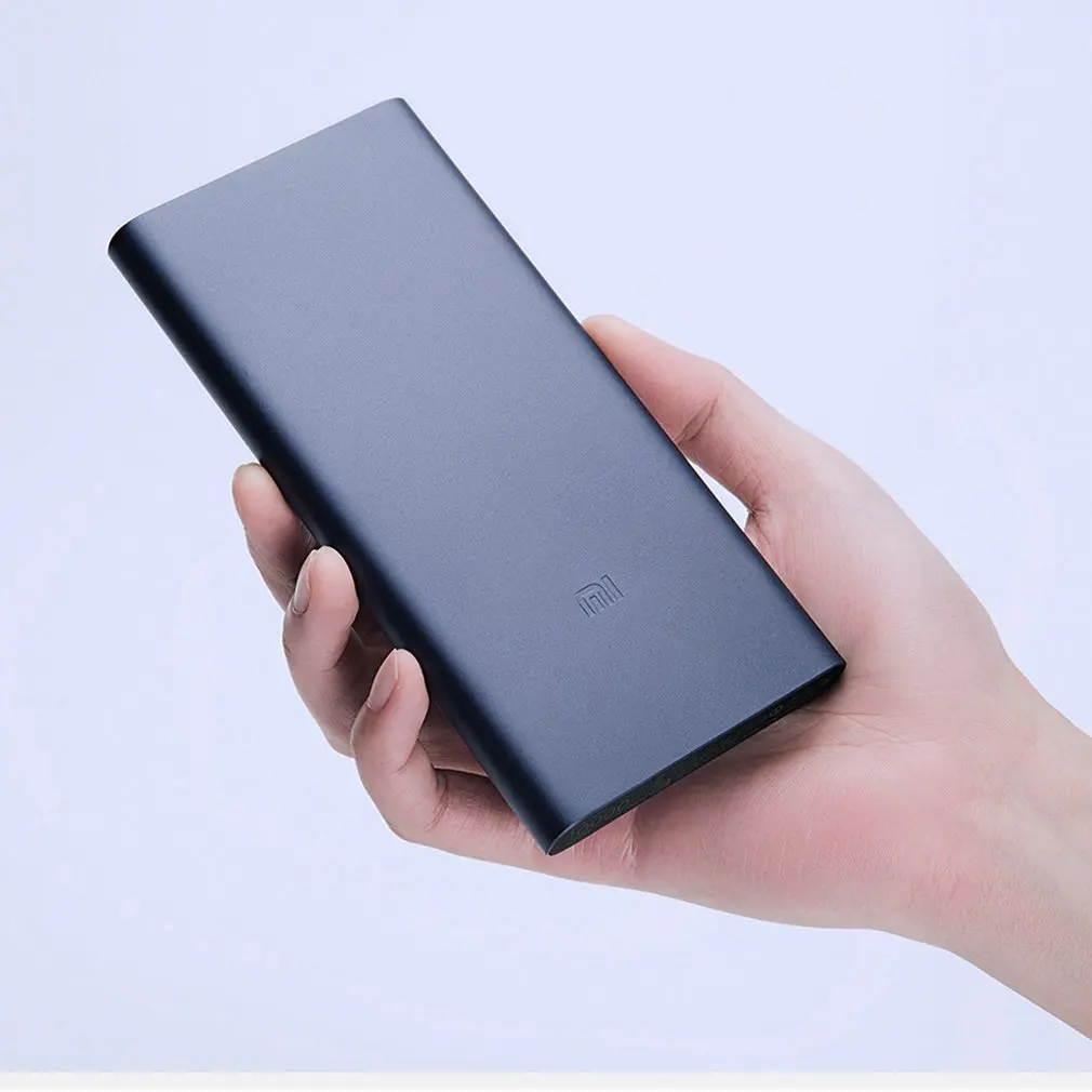 10000mAh Xiaomi Mi power Bank 2i внешний аккумулятор банка 18W Quick Charge power Bank 10000 PLM09ZM с двойным USB выходом для телефона