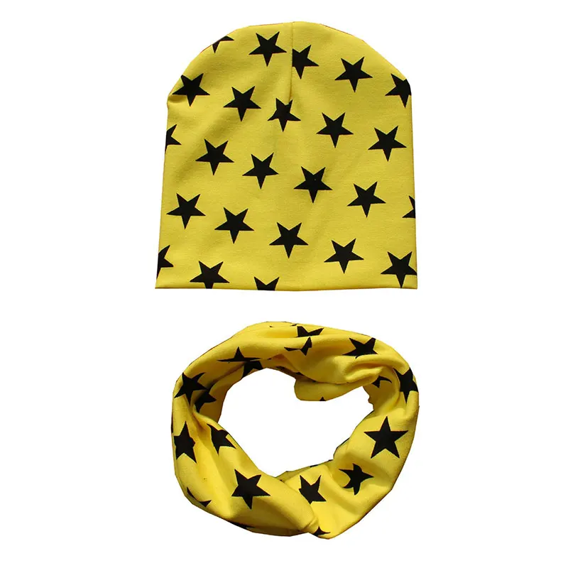 Winter Autumn Kids Hat Infantiles Scarf Collars Beanie Cap 1 Set Boy Crochet Girl Toddler Gorros Baby Hat Children Hats