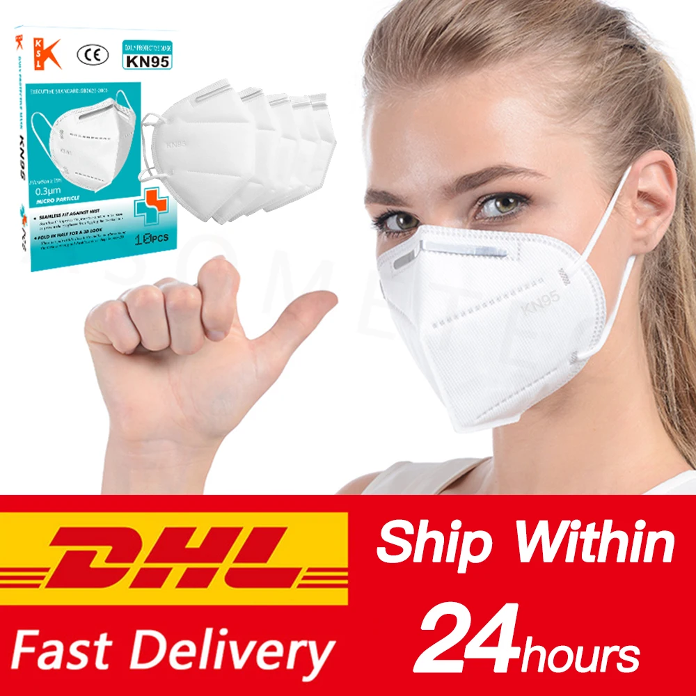 

Respirator N95 Mask ffp3 Breathable Face Mask Protection Dustproof Anti-fog Anti Infection PM2.5 Mask DHL Fast Shipping