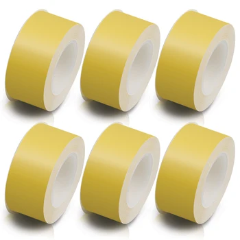 

6PK LP15S Yellow Small Lite Tape for Tepra Labels Printer Thermal Label 15mm*4m Compatible for King Jim TEPRA LR20C LR30C LR5C