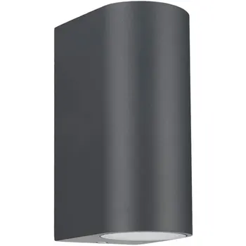 

Outdoor Semicircle Wall Lights IP44 Waterproof Aluminium Wall Light for Patio Garden Porch Garage Mains Powered Grey 10W