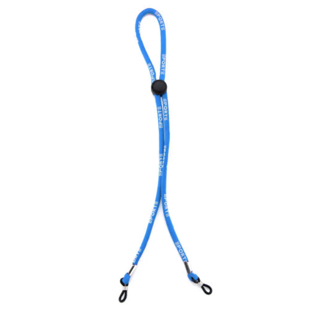 Ремешок на голову неопреновый шнурок спортивные очки солнцезащитные очки для плавания шеи противоскользящая веревка - Цвет: Blue
