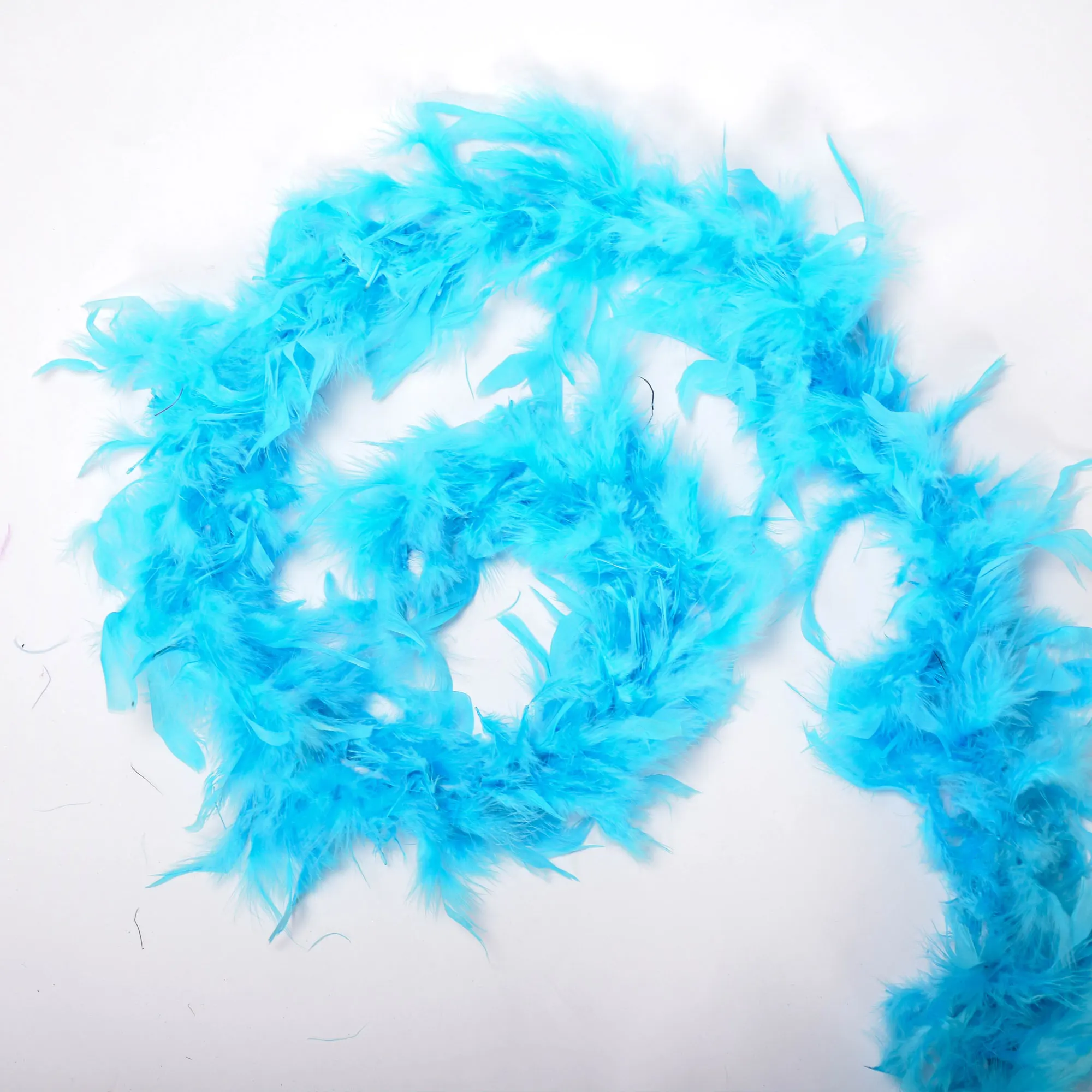 1 шт. многоцветные пушистые ручной работы страусиные перья boas шарф Одежда для свадебного украшения представление танцевальные принадлежности P0.2 - Цвет: Озерный синий