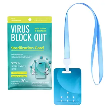 

5pcs Portable Disinfection Card Sterilization Card Body Skin Antibacterial Chlorine Carry Safety Protection Card Children Adult