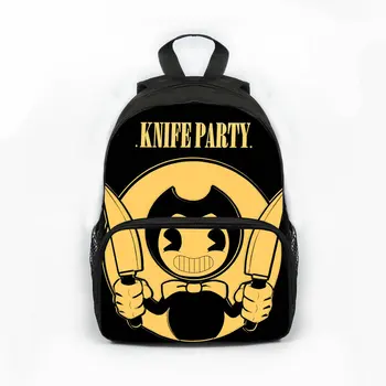 

Cartoon Bendy And The Ink Machine Backpacks For Children School Bags Cartoon Game 3D Book Backpack Daily School Bag Dropshipping
