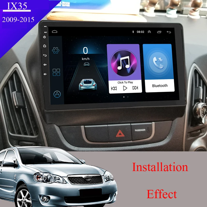 Android 8,1 Автомобильный мультимедийный dvd-плеер для hyundai IX35 2009- навигация и gps с автомобильным радио Воспроизведение видео HD карта