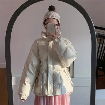 

HziriP Winter Stylish Loose Thick Waist-Controlled Women Warm Fashion Outwear Casual Jackets Soft Cotton Tops All-Match Coat