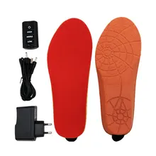 1 пара перезаряжаемых USB тепловых стелек 35-44 размер электрические ноги теплее носок колодки с подогревом стельки ноги согревающий коврик