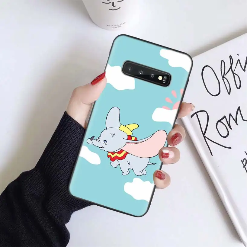 Чехол для samsung Galaxy S10+ Plus Lite Note 10 9 8 S9 S8 J4 J6+ Plus S7 S6 черный чехол для телефона