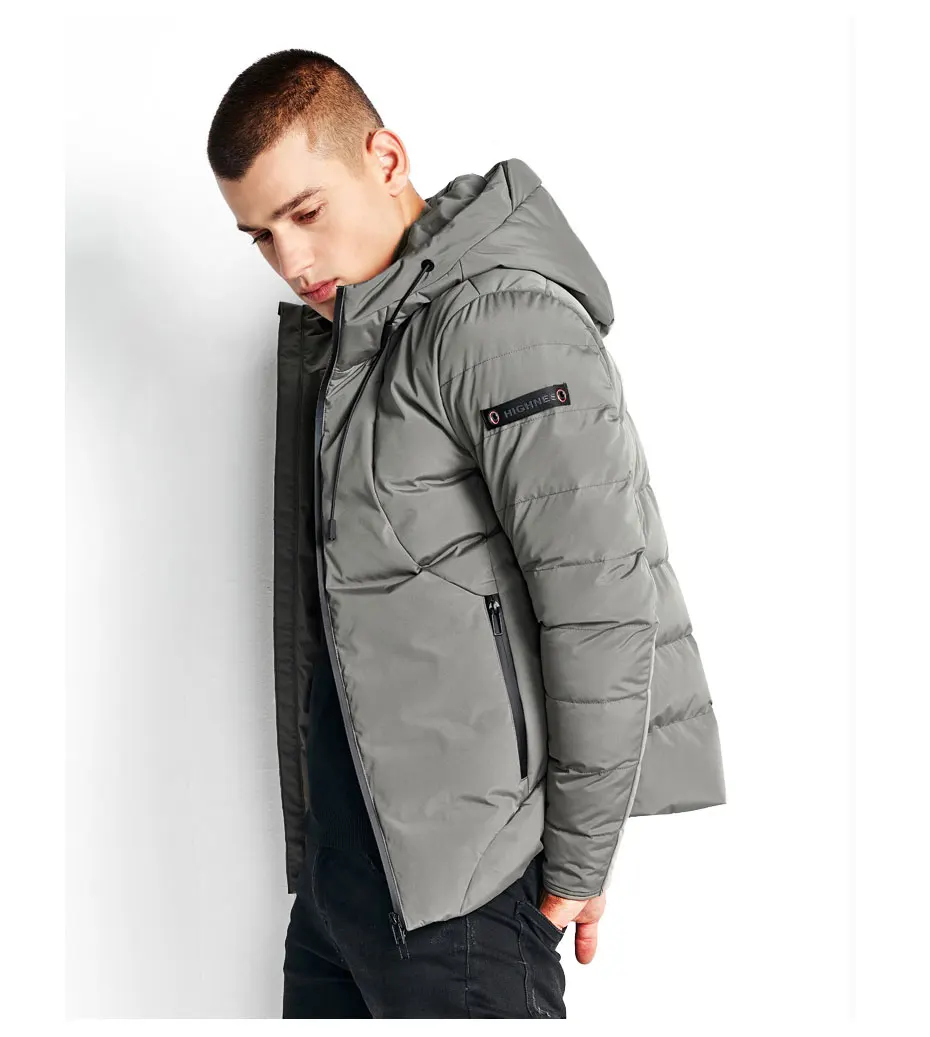 Men Brand Autumn Fashion Solid WaterProof Jacket Parka Men Winter Casual Pocskets Hooded Thermal Jackets Parkas Coat