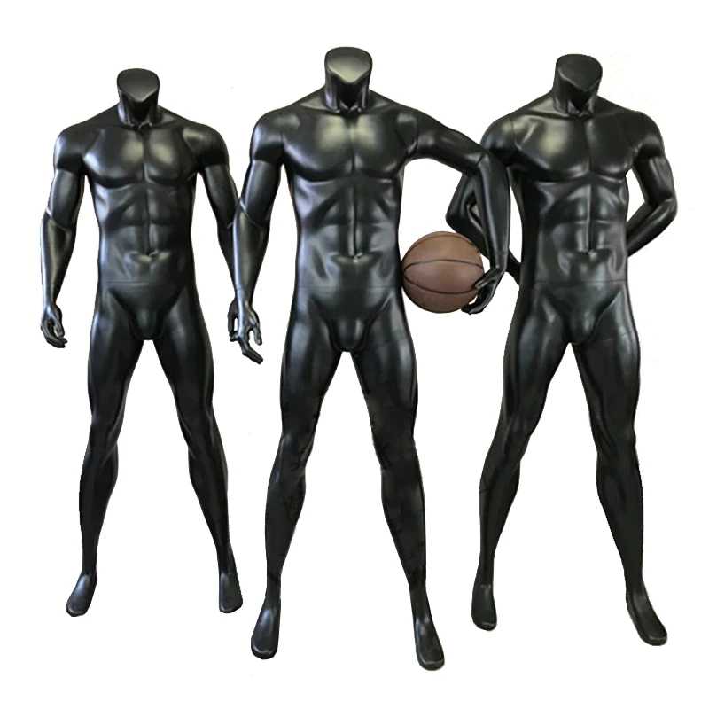 Men's And Women's Muscle Kicking Model Window Display Frp Mannequin