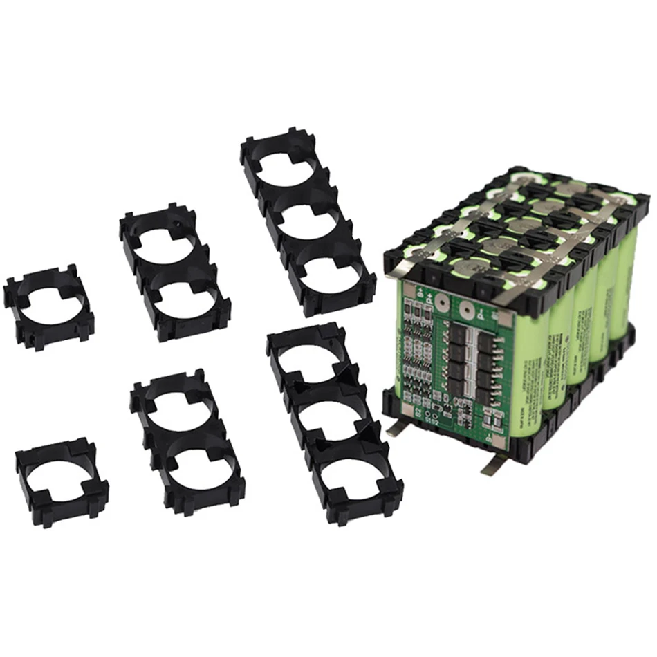 

20Pcs/lot 18650 Lithium Battery Holder Plastic Batteries Pack Bracket Cylindrical Cell Battery Stand For DIY Fixed Battery