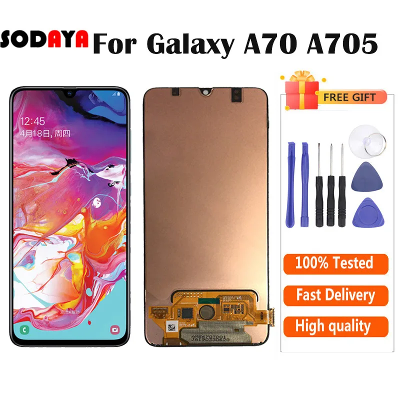 На тонкопленочных транзисторах на тонкоплёночных Дисплей для samsung Galaxy A70 ЖК