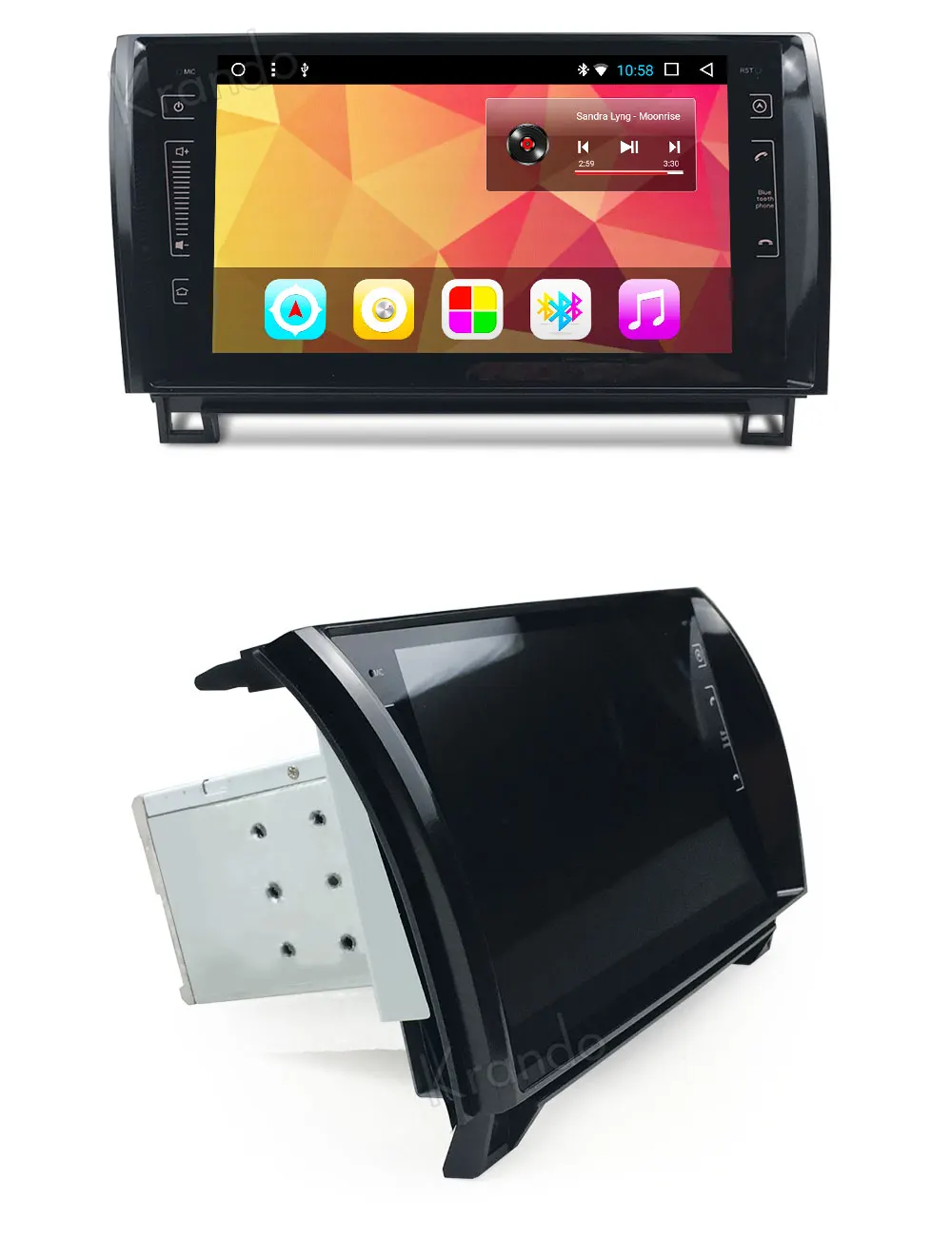 Discount Krando Android 8.1 9" IPS Touch screen car Multimedi player for Toyota Tundra/Sequoia 2007-2013 audio player gps navigation 2