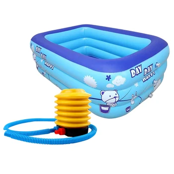 

2pcs PVC Inflatable Pool Inflatable Swimming Pool Plaything Pool Bathtub Outdoor Summer Swimming Pool With Pump Water Game Toys