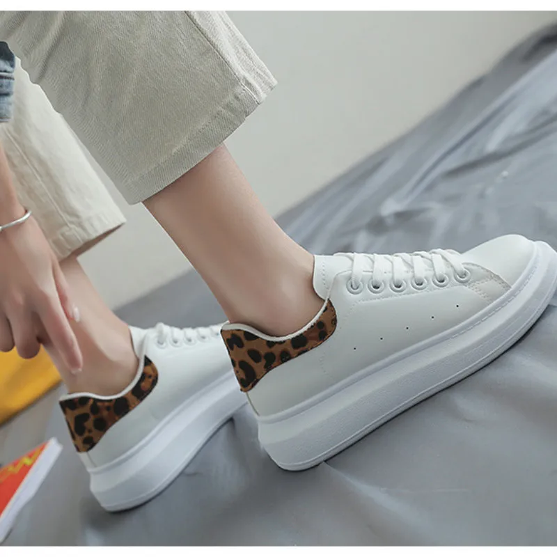 Women Leopard Sneakers Shoes Fashion Pu Comfortable Shoes Sexy Leisure Women's Mesh Tennis Shoes Tenis Feminino H1-43