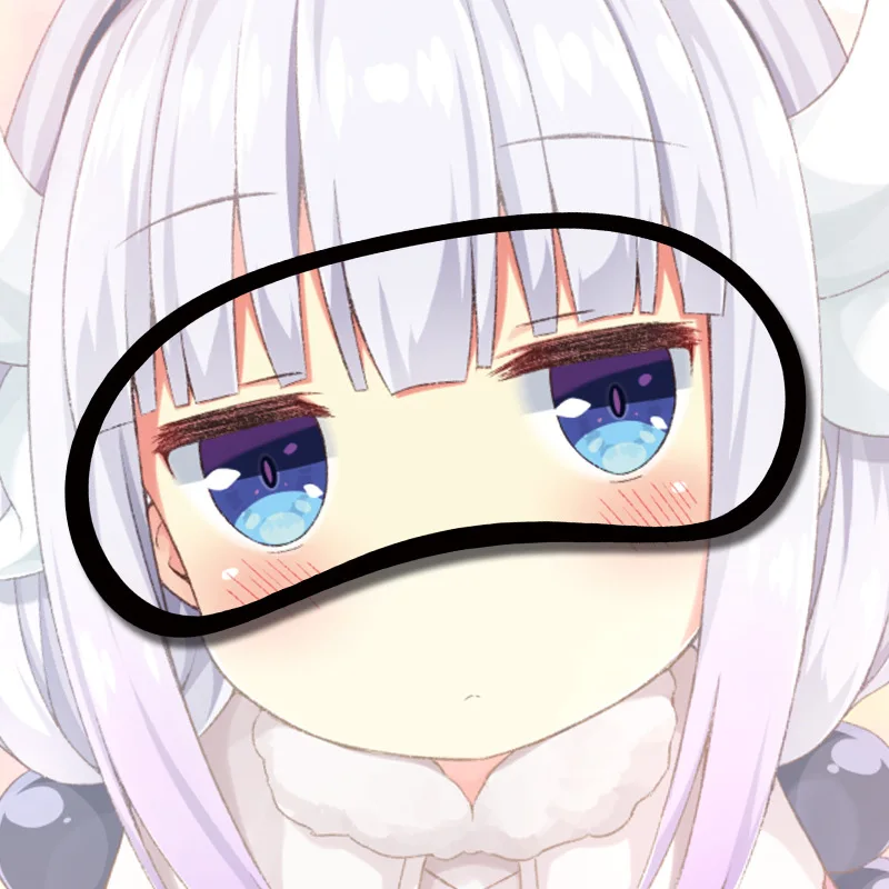Мисс Кобаяши Дракон горничной Kanna Kamui Tohru Mikazuki Munechika Izumi Sagiri маска для глаз повязка для сна Косплей