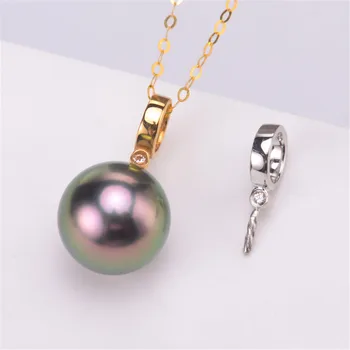 

Retro Hollow Style Metal Yellow gold G18K Tone Bail Connector Pearl Bead Caps Diy Pearl Jewelry Accessories
