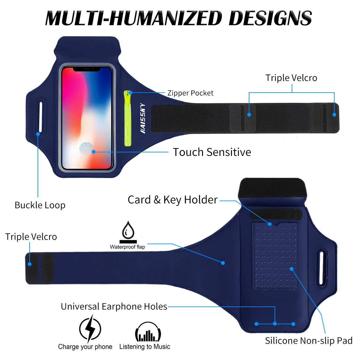 Running Phone Case For iPhone 12 11 Pro Max Xs Max 7 8 Plus For Airpods Pro Case Bag Samsung S21 S20 S20 + S10 Sport Armbands,phone armband,mobile phone armband,phone arm band,sports arm bag,fitness arm bag