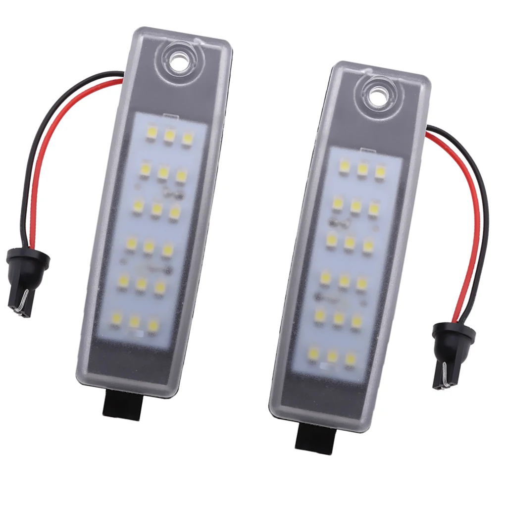 2 Pieces LED Number License Plate Light Lamp for Toyota Hiace Rav4 Vanguard