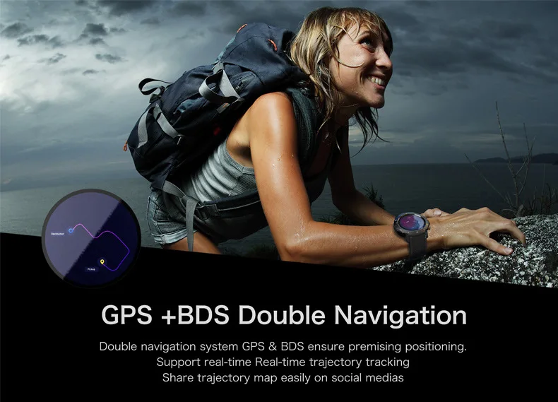 New Arrival A4 4G Smart Watch 1.39' AMOLED GPS+BDS WIFI IP67 Heart Rate Smartwatch Android 7.1 Sport Fitness for iOS/Android